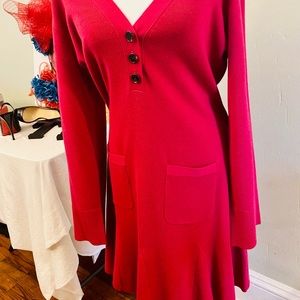 Pink Sweater Dress